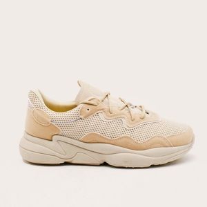 Nasty Gal Perforated Lace Up Dad Sneaker - Sand - Size 9 - Size 40